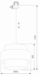 Подвесной светильник TK Lighting Calisto 5099 Calisto