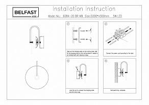 Бра Belfast Ravenhill 6084-20 BR MB