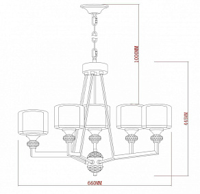 Подвесная люстра Vele Luce Lotus VL1054L05