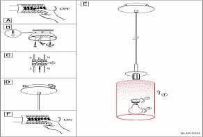 Подвесной светильник Eglo ПРОМО Troy 3 85977