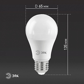 Лампа светодиодная Эра Стандарт E27 21Вт 2700K LED A65-21W-827-E27
