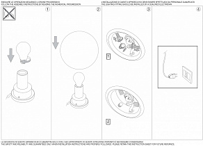 Настольная лампа декоративная Ideal Lux Mapa Fade MAPA FADE TL1 D20