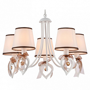 Подвесная люстра Eurosvet 60066 60066/5 белый/коричневый