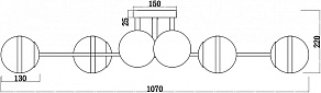 Потолочная люстра F-promo Stripy 3051-8P
