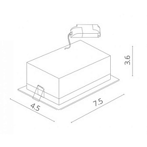Встраиваемый светильник Arte Lamp Grill A3153PL-2BK