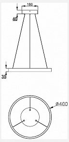 Подвесной светильник Maytoni Rim 4 MOD058PL-L22B3K