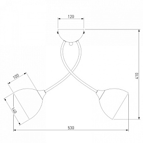 Люстра на штанге Eurosvet Nika 30117/5 хром