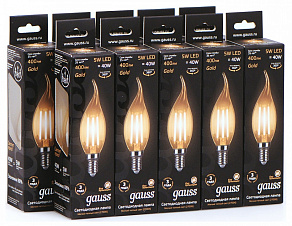 Лампа светодиодная Gauss  E14 5Вт 2700K 104801005