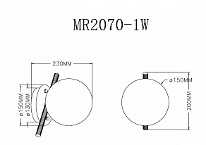Бра MyFar Francis MR2070-1W