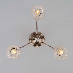 Люстра на штанге Eurosvet Kristin 30139/3 античная бронза