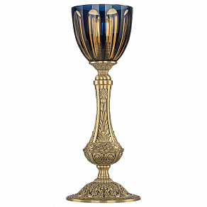 Настольная лампа декоративная Bohemia Ivele Crystal 7100 71100L/15 FP P1 Amber-Blue/H-1H
