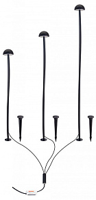 Наземный низкий светильник Arte Lamp MOTUS A1081PA-3BK