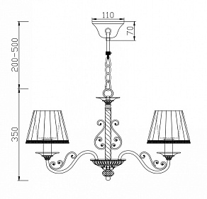 Подвесная люстра Freya Sunrise FR2290PL-05W