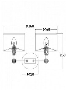 Бра Maytoni Alloro MOD088WL-02BS
