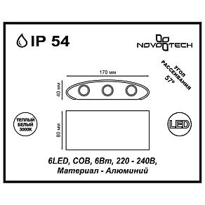 Накладной светильник Novotech Calle 357680