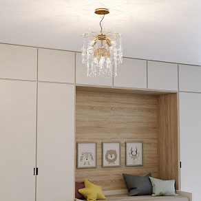 Подвесной светильник Eurosvet Claire 60170/8 золото Smart