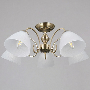 Люстра на штанге ILLUMICO  IL0897-5CSQ-26 AB ELITE