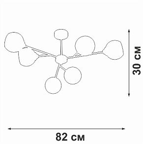 Люстра на штанге Vitaluce V3791 V3791-1/6PL