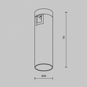 Накладной светильник Maytoni Focus Led TR143-1-5W4K-W-PT