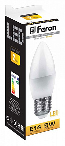 Лампа светодиодная Feron LB-72 E27 8Вт 2700K 25764