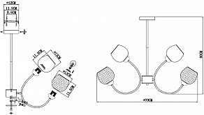 Люстра на штанге EVOLUCE Tratti SLE1136-302-08