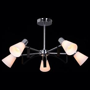 Люстра на штанге Natali Kovaltseva Ravenna RAVENNA 11398/5C CHROME