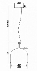 Подвесной светильник Maytoni Madmen MOD128PL-L6BR