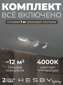 Комплект трековый Hesby Lighting Skylite №5 HSBL_kompl_S005_VI1W4K