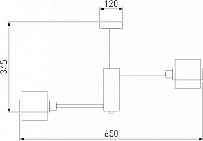 Люстра на штанге Eurosvet Arcada 70127/6 хром
