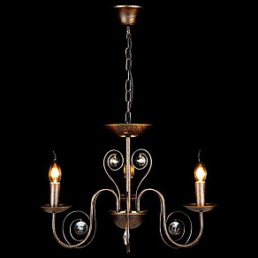 Подвесная люстра Eurosvet Tomas 60018/3 черный с золотом