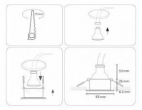 Встраиваемый светильник Ambrella Light TN TN111