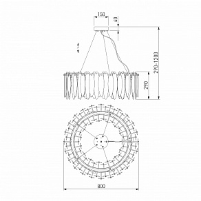 Подвесная люстра Bogate's Canaria 326/10 Smart