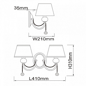 Бра MW-Light Федерика 84 684021302