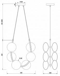 Подвесной светильник Freya Perlina FR4005PL-06B2