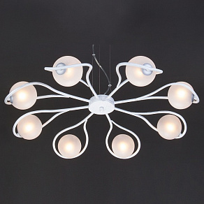 Подвесная люстра Eurosvet Camomile 70089/8 белый с серебром