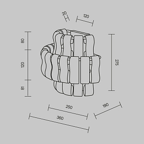 Подвесная люстра Maytoni Болдер MOD538PL-05MG