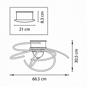 Потолочная люстра Lightstar Ciclone 748094