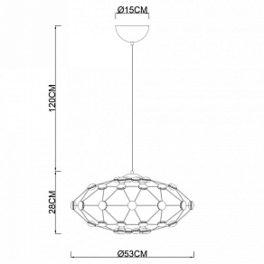 Подвесной светильник Divinare Cristallino 1720/02 SP-48