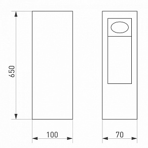 Наземный высокий светильник Arlight Mark 029965