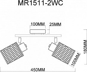 Спот MyFar Cathy MR1511-2WC