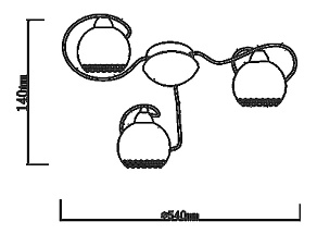 Потолочная люстра Maytoni Spazio MOD500-03-N