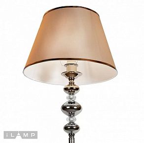 Торшер iLamp Brooklyn F2401-1 Nickel