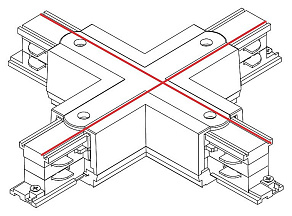 Соединитель X-образный для треков Nowodvorski Ctls Power 8701