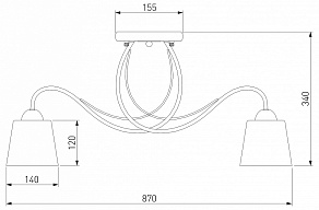 Потолочная люстра Eurosvet Betty 70062/8 белый