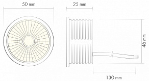Модуль светодиодный Denkirs Slim LED DK3000-8W dim