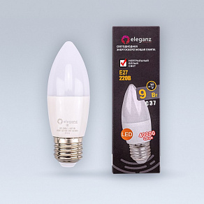 Лампа светодиодная Eleganz  E27 9Вт 4500K 1391