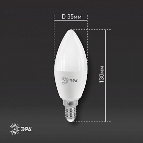 Лампа светодиодная Эра Стандарт E14 11Вт 2700K LED B35-11W-827-E14