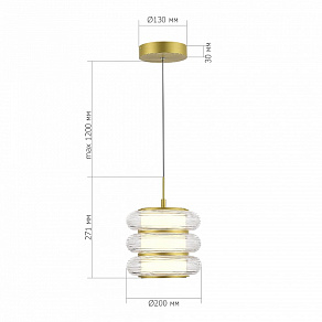Подвесной светильник ST-Luce FRITTELA SL6239.203.03
