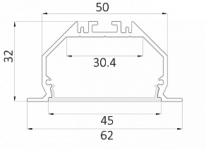 Встраиваемый светильник 6063 LINE 4932 IN 0412848