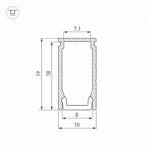 Профиль накладной Arlight LINE 053426